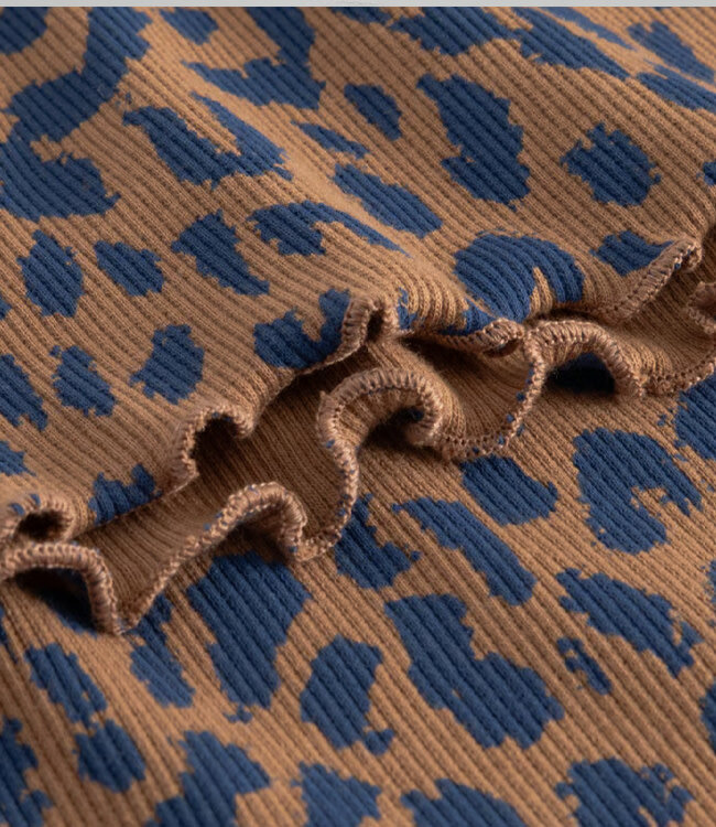 DEDICATED rib shirt RYD LEOPARD van biologisch katoen