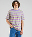 DEDICATED shirt GUSTAV STRIPES PURPLE biologisch katoen