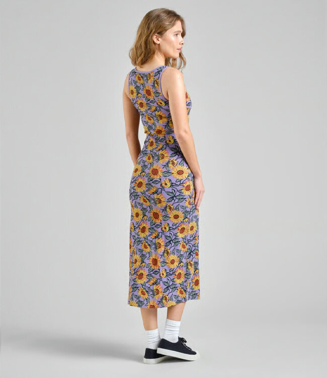 DEDICATED maxi jurk MOTALA SUNFLOWER biologisch katoen