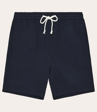 KnowledgeCottonApparel Korte broek DAAN NIGHT biologisch katoen seersucker KCA