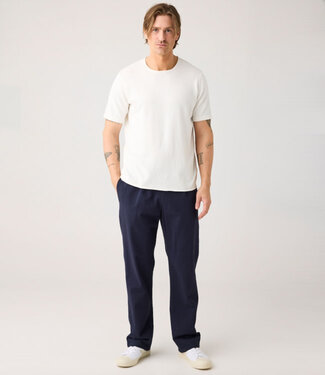 KnowledgeCottonApparel Chino broek ROB NIGHT biologisch katoen seersucker KCA