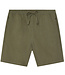 KnowledgeCottonApparel wijde korte broek short YESSIN OLIVE van linnen en tencel