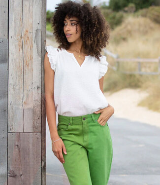 KITE KITE seersucker blouse WINNIE WHITE van biologisch katoen