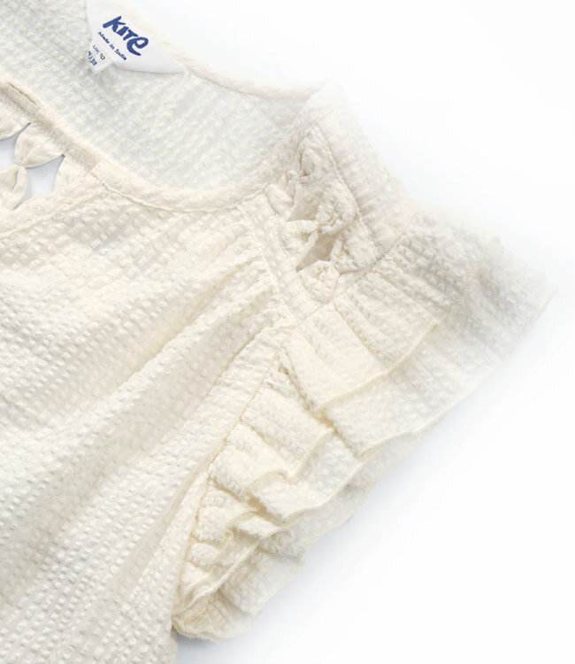 KITE seersucker blouse WINNIE WHITE van biologisch katoen
