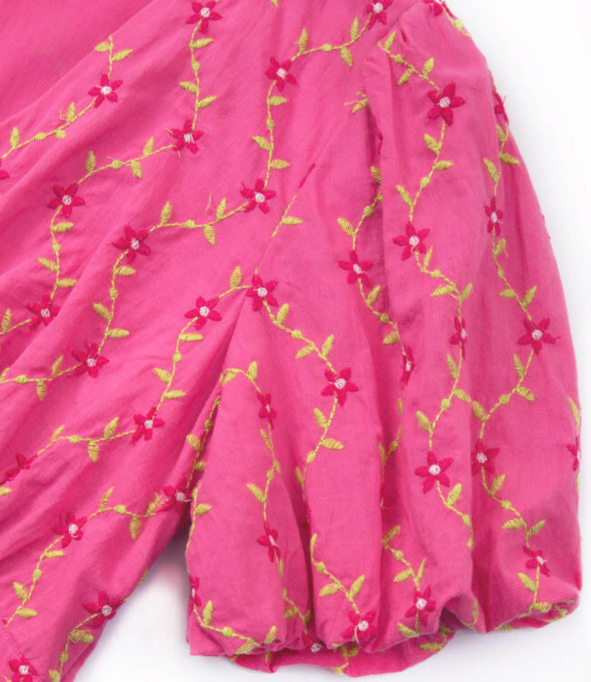 KITE jurk met borduursel CHERRY BLOSSOM biologisch katoen