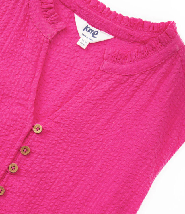 KITE mouwloze seersucker jurk FLORIEN van biologisch katoen