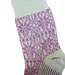 HIRSCH NATUR Noorse wollen sokken ROZE WIT 030 24