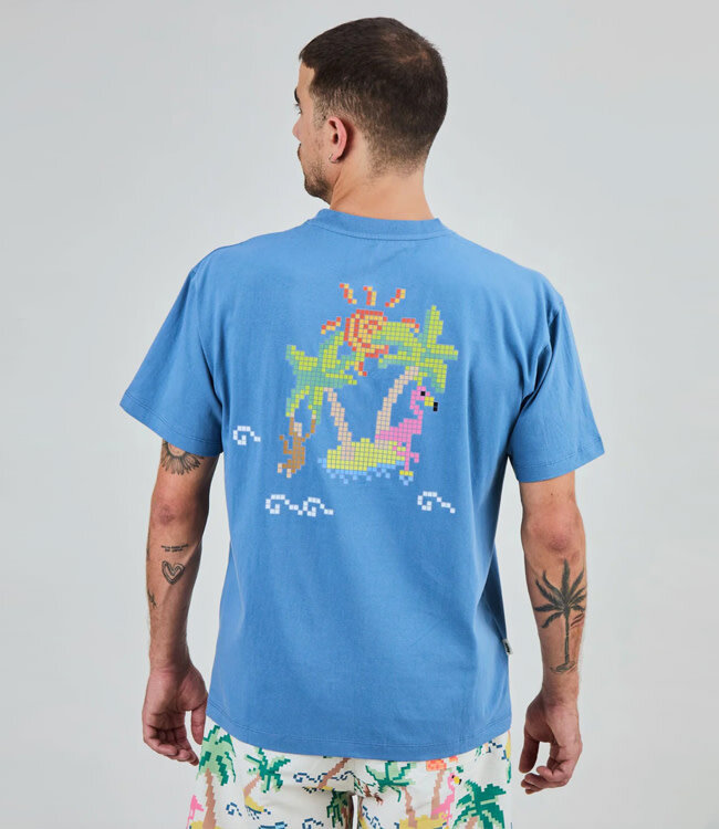 BRAVA t-shirt van biologisch katoen 404 TROPICAL BEACH