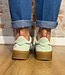 EL NATURALISTA duurzame sneaker GEO MINT suede