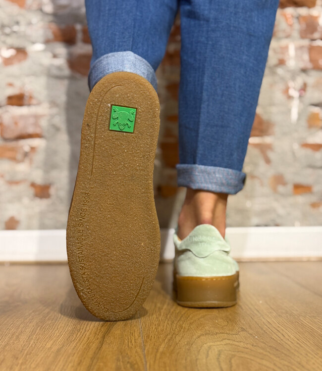 EL NATURALISTA duurzame sneaker GEO MINT suede