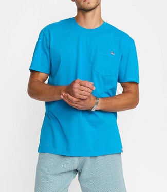 REVOLUTION REVOLUTION T-shirt FLOATIE PETROL biologisch katoen