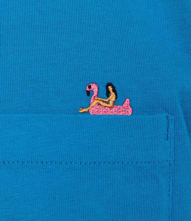 REVOLUTION T-shirt FLOATIE PETROL biologisch katoen