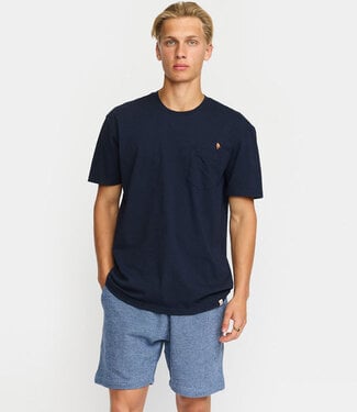 REVOLUTION REVOLUTION T-shirt BOMMETJE NAVY biologisch katoen