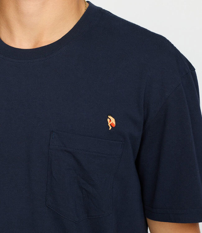 REVOLUTION T-shirt BOMMETJE NAVY biologisch katoen