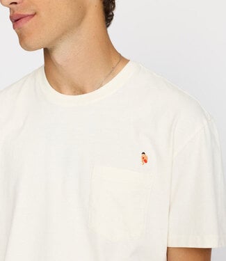 REVOLUTION REVOLUTION T-shirt BOMMETJE OFFWHITE biologisch katoen