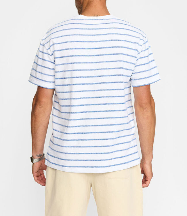 REVOLUTION gestreept shirt TERRY BLUE WHITE biologisch katoen