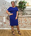 WIDDA reversible jurk ANNA KOBALT van modal jersey met ceintuur