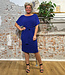 WIDDA reversible jurk ANNA KOBALT van modal jersey met ceintuur