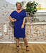 WIDDA reversible jurk ANNA KOBALT van modal jersey met ceintuur