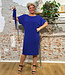 WIDDA reversible jurk ANNA KOBALT van modal jersey met ceintuur