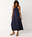 SKFK a-symmetrische jurk NAIADE NAVY one shoulder van modal