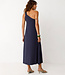 SKFK a-symmetrische jurk NAIADE NAVY one shoulder van modal