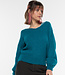 ALMA LOVIS wollen v-hal trui ZOHRA PETROL van alpaca