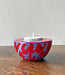 FAIRTRADE gekleurde waxinelichhouder van speksteen RED PURPLE