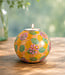 Colours of Africa FAIRTRADE gekleurde waxinelichthouder van speksteen FLOWERS