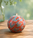 FAIRTRADE gekleurde waxinelichthouder van speksteen WILD PINK