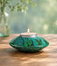 Colours of Africa FAIRTRADE gekleurde waxinelichthouder van speksteen GREEN