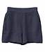 MAZINE korte pure linnen broek NALA NAVY