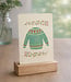 Illu-ster Wens kaart WARM SWEATER  A6 van illu-ster