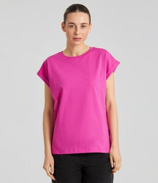 Dedicated DEDICATED effen shirt VISBY PINK biologisch katoen