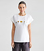 DEDICATED shirt VISBY DANDELION WHITE biologisch katoen