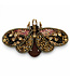 FAIRTRADE broche MOT BRONS met pailetten en kralen