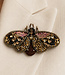 FAIRTRADE broche MOT BRONS met pailetten en kralen