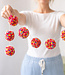FAIRTRADE slinger POMPON MULTI van wol met belletjes ca. 175 cm