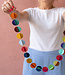 FAIRTRADE papieren slinger LOKTA DOTS eco papier met vilten balletjes