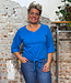 Komodo KOMODO shirt COBALT met knoop biologisch katoen