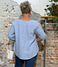 HIMALAYA linnen blouse EVI BLUE van pure linnen