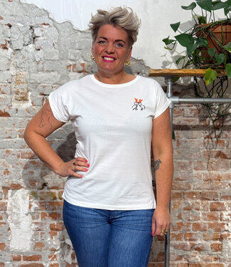 Dedicated DEDICATED shirt VISBY HEART CHEERS biologisch katoen