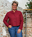 ALMA LOVIS pure linnen jasje RED met opstaand kraagje