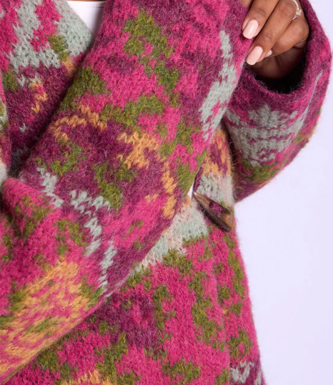 AIKUSS lang wollen vest LILIAN MULTI van alpaca