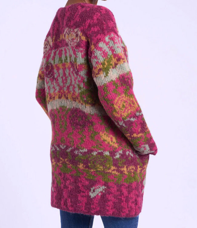 AIKUSS lang wollen vest LILIAN MULTI van alpaca