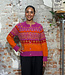 AIKUSS AIKUSS gekleurd wollen vest EMILIA FUCHSIA van alpaca