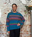 AIKUSS gekleurde wollen trui LORI TURQUOISE van alpaca