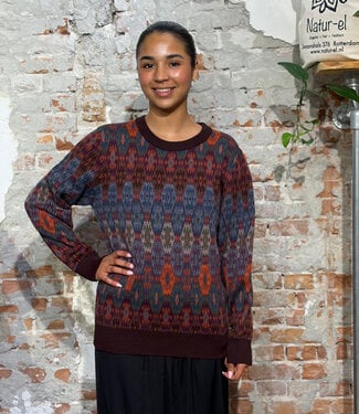 AIKUSS AIKUSS wollen alpaca trui MATEO WINE van pure alpaca UNISEX