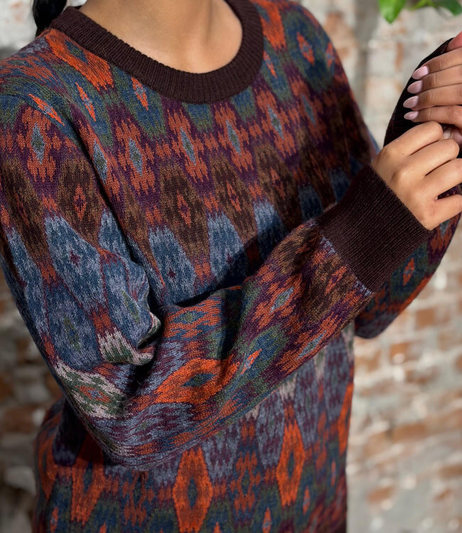 AIKUSS wollen alpaca trui MATEO WINE van pure alpaca UNISEX
