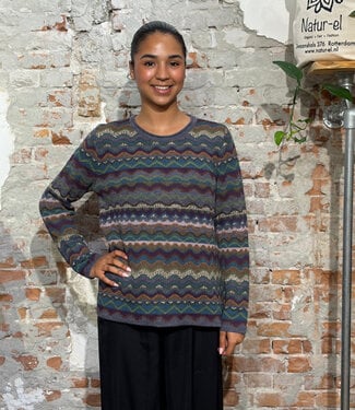 AIKUSS AIKUSS wollen alpaca trui ZIGZAG JEANS van pure alpaca UNISEX